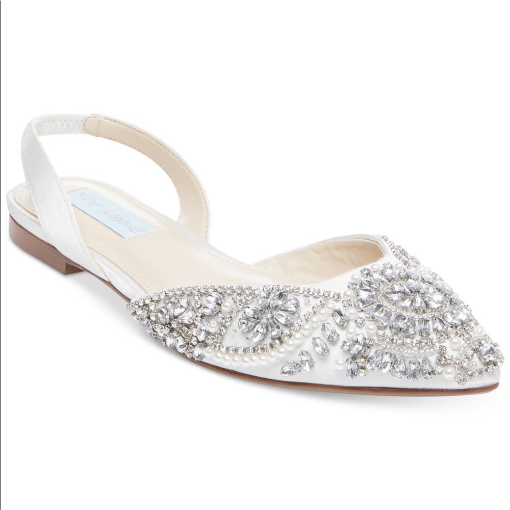 Blue by Betsey Johnson Rhinestone Dress Flat